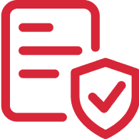 Document with shield and checkmark icon